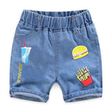 Mqtime Summer Boys Denim Shorts Cartoon Shorts For Kids 1-8years Children Pants Toddler Trousers Clothing