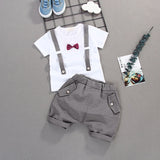 Mqtime  Kids Boys Clothes Boy Summer Clothing Sets Short Sleeves Print Tops Shirt+Flower Shorts Suits Children Clothing