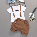 Mqtime  Kids Boys Clothes Boy Summer Clothing Sets Short Sleeves Print Tops Shirt+Flower Shorts Suits Children Clothing