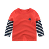 Boys T Shirt Tops Long-Sleeve  Toddler Baby Girls Kids Children Cotton Fashion Autumn Spring Print Car for 2 3 4 5 6 7 8 Years