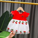 Mqtime 6 9 12 18 24 M baby girls clothes birthday tutu dresses dress for newborn baby girls summer clothing toddler infant baby dress