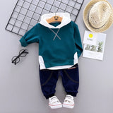 Mqtime Spring Autumn Children Cotton Clothing Suit Baby Boys Girls Clothes Kids Sport Hoodies Pants 2Pcs/Sets Fahion Toddler Tracksuits