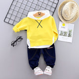 Mqtime Spring Autumn Children Cotton Clothing Suit Baby Boys Girls Clothes Kids Sport Hoodies Pants 2Pcs/Sets Fahion Toddler Tracksuits