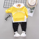 Mqtime Spring Autumn Children Cotton Clothing Suit Baby Boys Girls Clothes Kids Sport Hoodies Pants 2Pcs/Sets Fahion Toddler Tracksuits