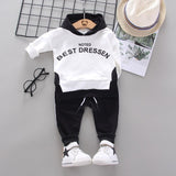 Mqtime Spring Autumn Children Cotton Clothing Suit Baby Boys Girls Clothes Kids Sport Hoodies Pants 2Pcs/Sets Fahion Toddler Tracksuits