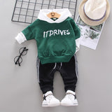 Mqtime Spring Autumn Children Cotton Clothing Suit Baby Boys Girls Clothes Kids Sport Hoodies Pants 2Pcs/Sets Fahion Toddler Tracksuits