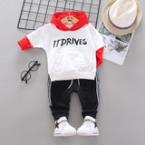 Mqtime Spring Autumn Children Cotton Clothing Suit Baby Boys Girls Clothes Kids Sport Hoodies Pants 2Pcs/Sets Fahion Toddler Tracksuits