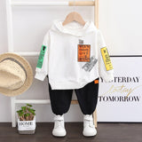 Mqtime Spring Autumn Children Cotton Clothing Suit Baby Boys Girls Clothes Kids Sport Hoodies Pants 2Pcs/Sets Fahion Toddler Tracksuits