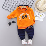 Mqtime Spring Autumn Children Cotton Clothing Suit Baby Boys Girls Clothes Kids Sport Hoodies Pants 2Pcs/Sets Fahion Toddler Tracksuits