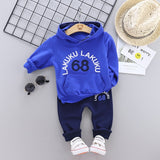 Mqtime Spring Autumn Children Cotton Clothing Suit Baby Boys Girls Clothes Kids Sport Hoodies Pants 2Pcs/Sets Fahion Toddler Tracksuits