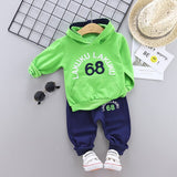 Mqtime Spring Autumn Children Cotton Clothing Suit Baby Boys Girls Clothes Kids Sport Hoodies Pants 2Pcs/Sets Fahion Toddler Tracksuits