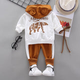 Mqtime Spring Autumn Children Cotton Clothing Suit Baby Boys Girls Clothes Kids Sport Hoodies Pants 2Pcs/Sets Fahion Toddler Tracksuits