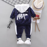 Mqtime Spring Autumn Children Cotton Clothing Suit Baby Boys Girls Clothes Kids Sport Hoodies Pants 2Pcs/Sets Fahion Toddler Tracksuits