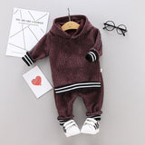 Mqtime Spring Autumn Children Cotton Clothing Suit Baby Boys Girls Clothes Kids Sport Hoodies Pants 2Pcs/Sets Fahion Toddler Tracksuits