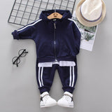 Mqtime Spring Autumn Children Cotton Clothing Suit Baby Boys Girls Clothes Kids Sport Hoodies Pants 2Pcs/Sets Fahion Toddler Tracksuits