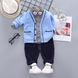 Mqtime New Spring Autumn Children Cotton Clothes Baby Boys Girls T Shirts Jacket Pants 3Pcs/sets Infant Kids Fashion Toddler Tracksuits