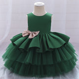 Mqtime Flower girl baby birthday Party Prom Sequin princess dress girl baby lace Sequin mesh puff dress vestidos de fiesta