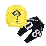 New Spring Autumn Baby Fashion Clothes Kid Boys Girls T Shirt Pants 2Pcs/sets Children Infant Clothing Toddler Cotton Sportswear