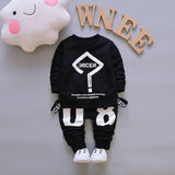 New Spring Autumn Baby Fashion Clothes Kid Boys Girls T Shirt Pants 2Pcs/sets Children Infant Clothing Toddler Cotton Sportswear