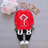 New Spring Autumn Baby Fashion Clothes Kid Boys Girls T Shirt Pants 2Pcs/sets Children Infant Clothing Toddler Cotton Sportswear