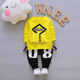 New Spring Autumn Baby Fashion Clothes Kid Boys Girls T Shirt Pants 2Pcs/sets Children Infant Clothing Toddler Cotton Sportswear