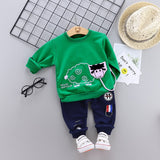 New Spring Autumn Baby Fashion Clothes Kid Boys Girls T Shirt Pants 2Pcs/sets Children Infant Clothing Toddler Cotton Sportswear