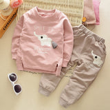 New Spring Autumn Baby Fashion Clothes Kid Boys Girls T Shirt Pants 2Pcs/sets Children Infant Clothing Toddler Cotton Sportswear