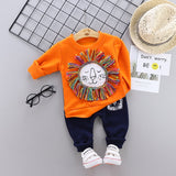 New Spring Autumn Baby Fashion Clothes Kid Boys Girls T Shirt Pants 2Pcs/sets Children Infant Clothing Toddler Cotton Sportswear