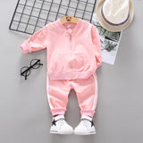 New Spring Autumn Baby Fashion Clothes Kid Boys Girls T Shirt Pants 2Pcs/sets Children Infant Clothing Toddler Cotton Sportswear