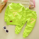 New Spring Autumn Baby Fashion Clothes Kid Boys Girls T Shirt Pants 2Pcs/sets Children Infant Clothing Toddler Cotton Sportswear