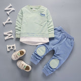 New Spring Autumn Baby Fashion Clothes Kid Boys Girls T Shirt Pants 2Pcs/sets Children Infant Clothing Toddler Cotton Sportswear