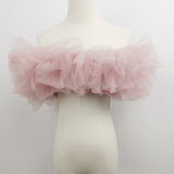 Don&Judy Tulle Maternity Dresses Accessories Top for Photo Shoot Pregnancy Photography Prop For Pregnant Women Clothes