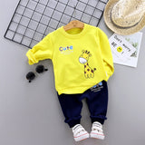 New Spring Autumn Baby Fashion Clothes Kid Boys Girls T Shirt Pants 2Pcs/sets Children Infant Clothing Toddler Cotton Sportswear