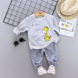 New Spring Autumn Baby Fashion Clothes Kid Boys Girls T Shirt Pants 2Pcs/sets Children Infant Clothing Toddler Cotton Sportswear