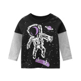 Kids Shirts T-Shirt for Children's Children Girls Boys a Boy Shirt Child Kid's Dinosaur Kid Cotton Cartoon Tops Clothing Clothes