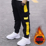 Autumn Children Pants For Boys Cargo Pant Letters Kids Pants Casual Kids Clothes Winter Teenage Boys Clothing For 3-16 Years New