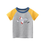 INPEPNOW 2021  Children T-shirt for Boy T Shirts Car Girls Tops Cotton Kids Tshirts Summer Short Sleeve White Tee 3 8Y DX005