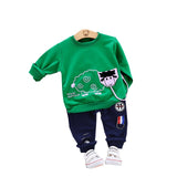 Mqtime Children Boys Girls Cotton Clothing Sets Fashion Baby Gentleman Jacket Pants 2Pcs/Sets Spring Autumn Formal Toddler Tracksuits