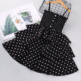 Mqtime Hello Enjoy Girls Dresses Summer Teenagers Dot Sling Princess Cake Elegant Children Kids Clothes Girl Dress 4 8 10 Years