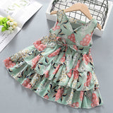 Mqtime Hello Enjoy Girls Dresses Summer Teenagers Dot Sling Princess Cake Elegant Children Kids Clothes Girl Dress 4 8 10 Years