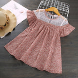 Mqtime Hello Enjoy Girls Dresses Summer Teenagers Dot Sling Princess Cake Elegant Children Kids Clothes Girl Dress 4 8 10 Years