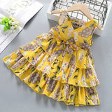 Mqtime  Baby Girls Dress New Summer Kids Girl Princess Dresses Floral Sweet Dress Lovely Casual Costume Children Clothing