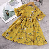 Mqtime  Baby Girls Dress New Summer Kids Girl Princess Dresses Floral Sweet Dress Lovely Casual Costume Children Clothing