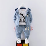 Mqtime Baby Boys Clothes Sets Spring Autumn New Kids Fashion Cotton Casual Coats+hoodies+pants 3pcs For Children Boys Sports Suit