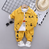 Autumn Children Clothes Baby Boys Jacket Suit T-Shirt Pants 3Pcs/sets Spring Kids Infant Clothing Toddler Sportswear 0-4 years