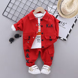 Autumn Children Clothes Baby Boys Jacket Suit T-Shirt Pants 3Pcs/sets Spring Kids Infant Clothing Toddler Sportswear 0-4 years