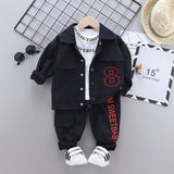 Autumn Children Clothes Baby Boys Jacket Suit T-Shirt Pants 3Pcs/sets Spring Kids Infant Clothing Toddler Sportswear 0-4 years