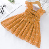 Mqtime  Baby Girls Dress New Summer Kids Girl Princess Dresses Floral Sweet Dress Lovely Casual Costume Children Clothing