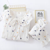 Mqtime  Autumn Fashion Maternity Clothes Sets Long Sleeve Sleepwear Breastfeeding Nursing Pajamas For Pregnant Women 2PC/Set