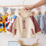 Mqtime Children Spring Autumn Baby Boys Girls Clothes Cotton Jacket patchwork hoodies Kid Fashion Toddler Casual Clothing Tracksuits